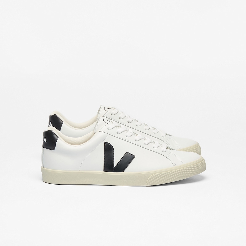 Veja White and Black Sneakers